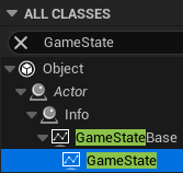 Иерархия блюпринт класса Game State