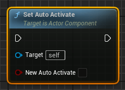 Blueprint-функция Set Auto Activate в Unreal Engine (UE5, UE4) Blueprint-функция Set Auto Activate в Unreal Engine (UE5, UE4)