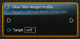 Blueprint-функция Clear Skin Weight Profile в Unreal Engine (UE5, UE4) Blueprint-функция Clear Skin Weight Profile в Unreal Engine (UE5, UE4)