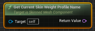 Blueprint-функция Get Current Skin Weight Profile Name в Unreal Engine (UE5, UE4) Blueprint-функция Get Current Skin Weight Profile Name в Unreal Engine (UE5, UE4)