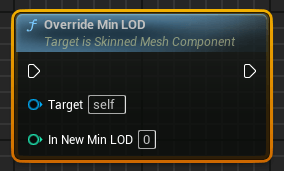 Blueprint-функция Override Min LOD в Unreal Engine (UE5, UE4) Blueprint-функция Override Min LOD в Unreal Engine (UE5, UE4)