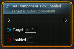 Blueprint-функция Set Component Tick Enabled в Unreal Engine (UE4, UE5) Blueprint-функция Set Component Tick Enabled в Unreal Engine (UE4, UE5)