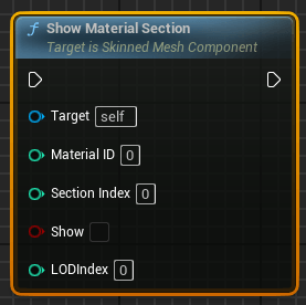 Blueprint-функция Show Material Section в Unreal Engine (UE5, UE4) Blueprint-функция Show Material Section в Unreal Engine (UE5, UE4)