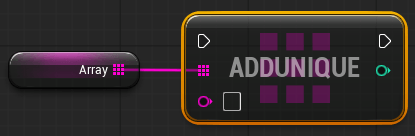 Blueprint-функция Add Unique Blueprint-функция Add Unique
