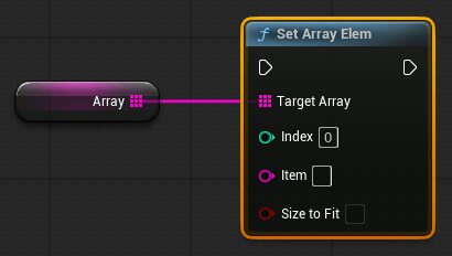 Blueprint-функция Set Array Elem Blueprint-функция Set Array Elem