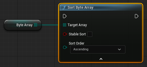 Blueprint-функция Sort Byte Array Blueprint-функция Sort Byte Array