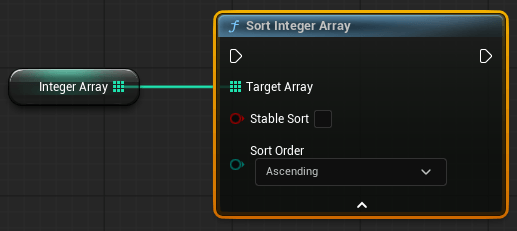 Blueprint-функция Sort Integer Array Blueprint-функция Sort Integer Array