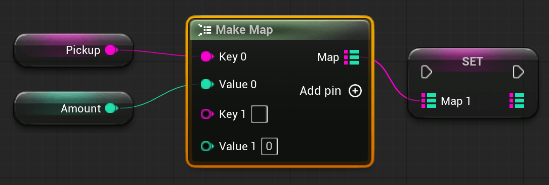 Blueprint-функция Make Map в Unreal Engine Blueprint-функция Make Map в Unreal Engine