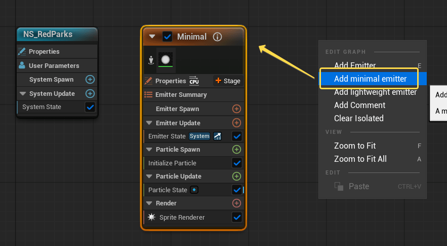 Add Minimal Emitter Add Minimal Emitter