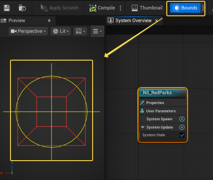 Bounds > Preview Bounds > Preview
