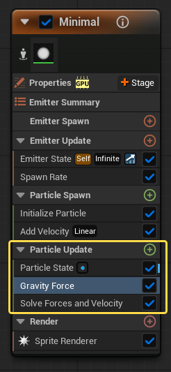 Порядок модулей Gravity Force и Solve Forces and Velocity Порядок модулей Gravity Force и Solve Forces and Velocity